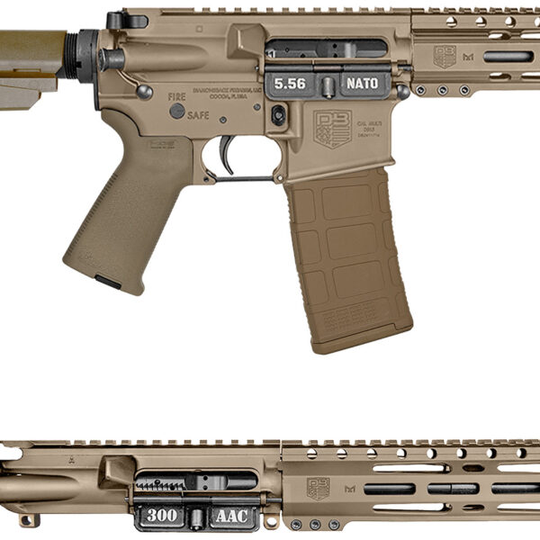Diamondback DB195AK061 DB15 5.56/300BLK 30rd 7″/10″ Black Nitride Flat Dark Earth Flat Dark Earth Magpul Grip
