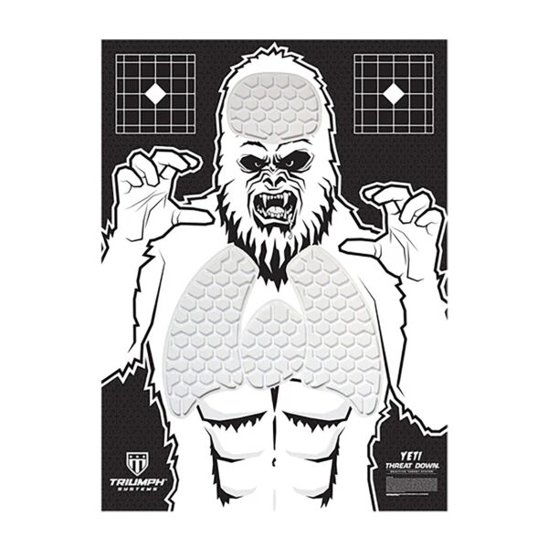 Triumph Systems 031513006 Threat Down Reactive Splatter Target Yeti Hanging Paper 30″H x 22″W