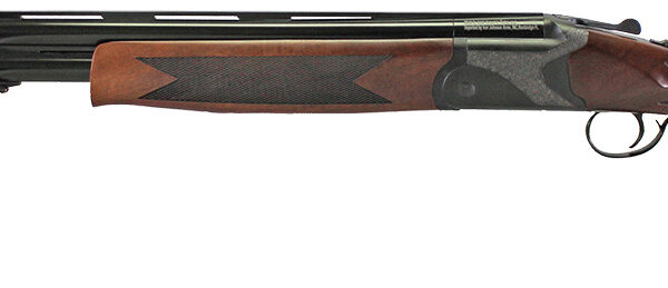 Iver Johnson Arms IJ60012 IJ600 12 Gauge Break Open 3″ 2rd 28″ Over/Under Vent Rib Barrel, Matte Black Chromed w/Engraving Steel Receiver, Fixed Walnut Checkered Wood Stock & Forend