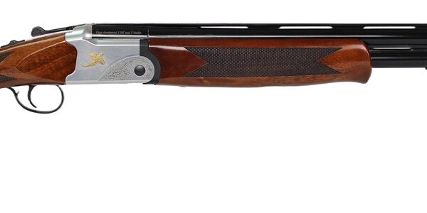 Iver Johnson Arms IJ60020LW28S IJ600 Lightweight Full Size 20 Gauge Break Open 3″ 2rd 28″ Black Over/Under Vent Rib Barrel, Silver Engraved Aluminum Receiver, Fixed Walnut Wood Stock, Ambidextrous