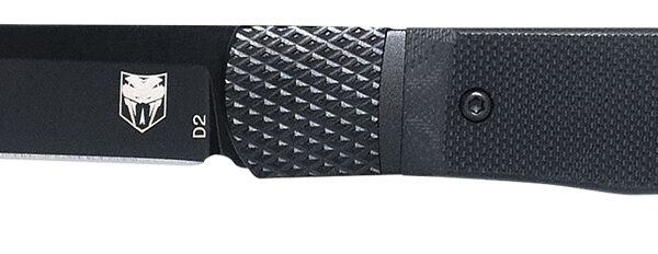 CobraTec Knives CTTHRG10BKO Trapper  Small 3.13″ Folding Plain 154CM SS Blade, 4.25″ Black G10 Handle
