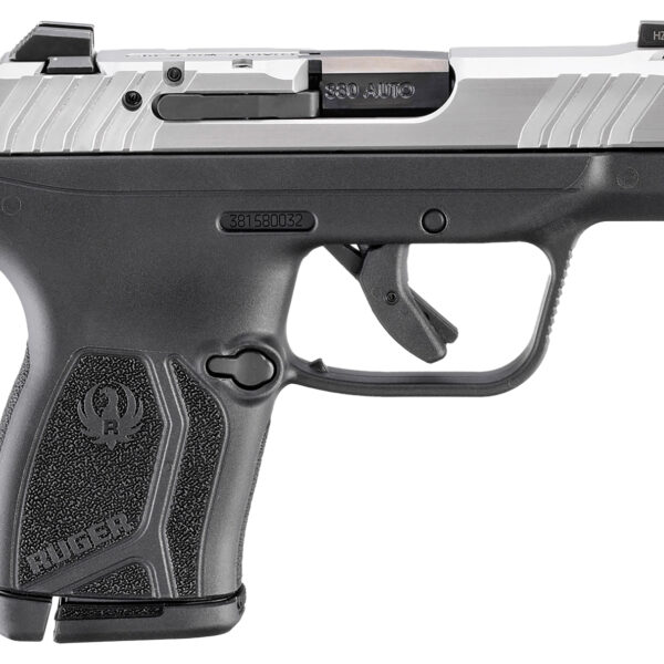 Ruger 13754 LCP Max *CA Complaint 380 ACP 10+1 2.80″ Black Oxide Alloy Steel Barrel, Matte Stainless Steel Serrated Slide, Black Polymer Frame, Textured Grip