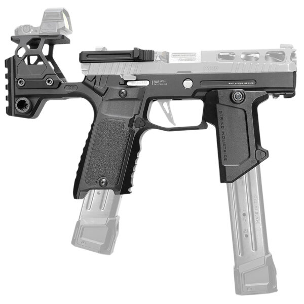 Strike Industries SMCAP320SV2BLK Modular Stock Alpha MKII Black Aluminum Fits Sig Sauer P320 Ambidextrous