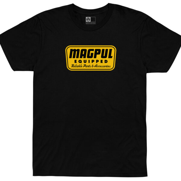 Magpul MAG1205-001  Equipped Blend Black Cotton/Polyester Short Sleeve 4XL