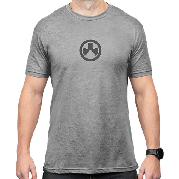 Magpul MAG1115-041-M Go Bang Parts  Stone Gray Heather Cotton/Polyester Short Sleeve Medium
