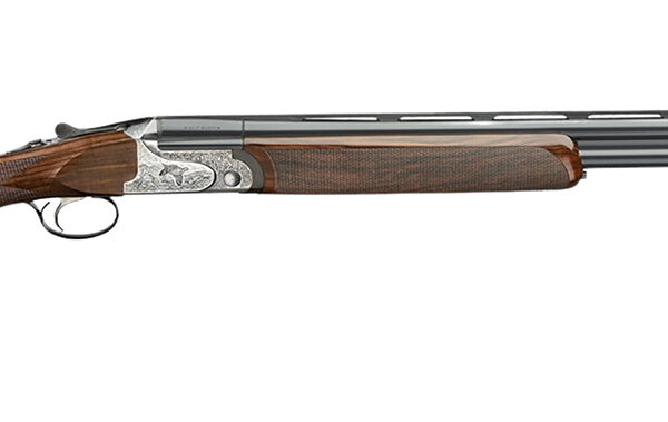 Rizzini USA 2203-2828 Aurum EVO 28 Gauge Break Open 3″ 2rd 28″ Black Over/Under Vent Rib Barrel, Coin Anodized Receiver Engraved w/Game Scene, Fixed Turkish Walnut Stock w/Prince of Whales Grip