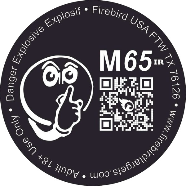 Firebird USA M65IR M65IR  Moving Trajectory/Static Impact Enhancement Flash/Smoke/Sound Universal Firearm 65mm 10 Targets