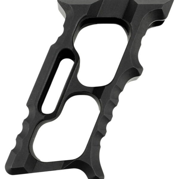 Tyrant CNC TD552BLKM1 Minivert Grip Halo Black Aluminum Fits AR15