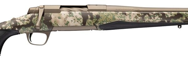 Browning 036139218 X-Bolt 2 Speed SPR Full Size 308 Win 4+1 18″ Smoked Bronze Cerakote Fluted Threaded Barrel, Smoked Bronze Cerakote Steel Drilled & Tapped Receiver, Kryptek Obskura Transitional Camo
