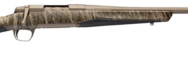 Browning 036146211 X-Bolt 2 Speed Full Size 243 Win 4+1 22″ Smoked Bronze Cerakote Fluted Threaded Barrel, Smoked Bronze Cerakote Steel Drilled & Tapped Receiver, Mossy Oak Bottomland Adj Vari-Tech Sy