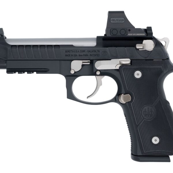 Langdon Tactical Tech 92E2CBRRBS Beretta 92 Elite  Full Size 9mm Luger 18+1 4.70″ Stainless Barrel, Black Nitride Stainless Steel Optic Ready/Serrated Slide, Black Cerakote Aluminum Frame w/Picatinny