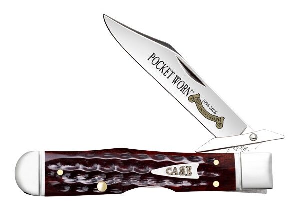 CASE 55236 CHEETAH CUB POCKET WORN MAHOGANY BONE