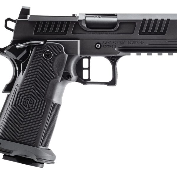 Alpha Foxtrot AA39X4CID-XDBK13 AF1911 Romulus 45 ACP 13+1 4.25″ Black DLC Stainless Steel Bull Barrel, Optic Ready/Serrated Slide & Frame w/Beavertail & Picatinny Rail, RMR/RMSc Footprint
