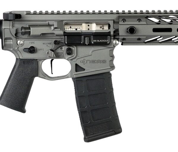 Nemo Arms BL-300-8P Battle-Light  300 Blackout 30+1 8″ Black Threaded Barrel, Tungsten Anodized Aluminum Receiver w/Picatinny Rail, M-LOK Handguard, Black Polymer SB Tactical SBA3 Brace, Magpul MOE Gr