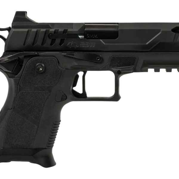 Oa Defense  2311 Pro Compact Frame 9mm Luger 15+1 4.25″ Ported Barrel, DLC Black Steel Optic Ready/Serrated Slide, Black Aluminum Frame w/Picatinny Rail, Black Polymer Grip, Ambidextrous
