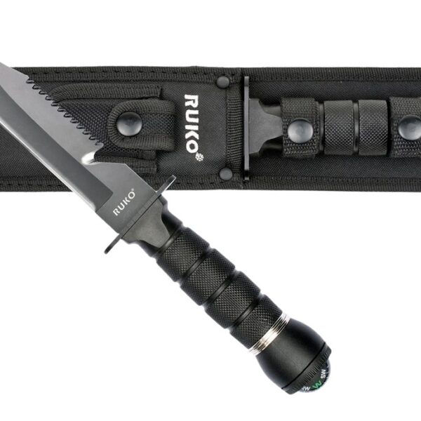 RUKO RUK0163      420J2 6″SURVIVAL FIXED W/COMPASS