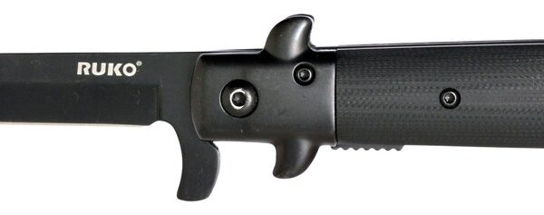 RUKO RUK0184BK    420A 4″BLKOUT FOLDING G10