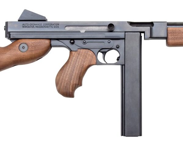 Thompson M1SB M1 Carbine M1SB SBR 45 ACP 30+1 10.50″ Blue Steel Barrel & Receiver, Walnut Horizontal Forend, Fixed American Walnut Stock & Grip