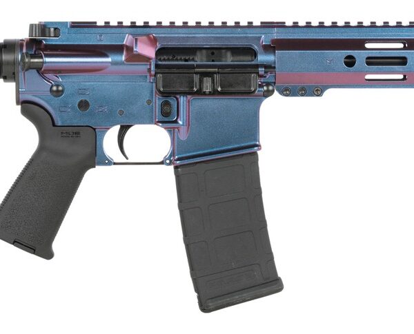 Shark Coast Tactical SCC07220MON-P Mongoose  5.56 NATO 30+1 10.50″ Black Nitride Threaded Barrel, Aluminum Receiver w/Picatinny Rail, M-LOK Handguard Polymer SB Tactical SBA3 Brace, Polymer Grip