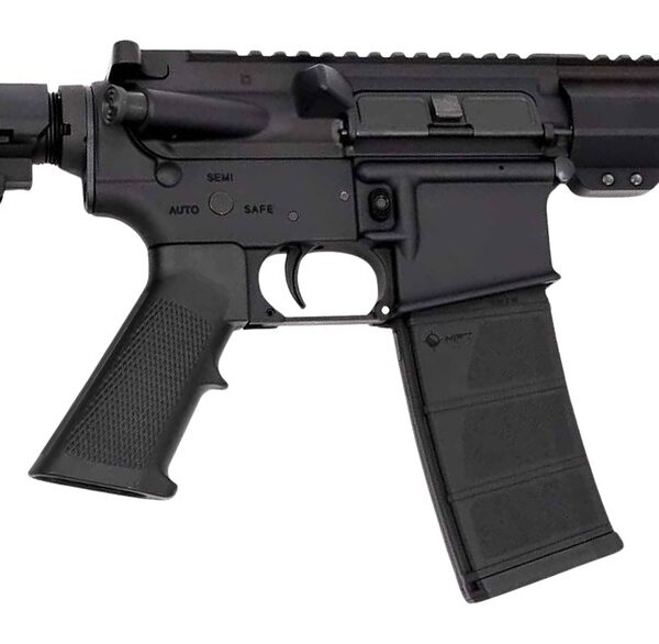 Andro Corp Industries 3008CB ACI-15 CQB 300 Blackout 30+1 8″ Black Nitride Threaded Barrel, Black Anodized Aluminum Receiver w/Picatinny Rail, M-LOK Handguard, Black Polymer SBA3 Pistol Brace, A2 Grip