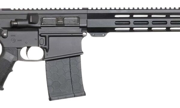 Andro Corp Industries 30816DBFORGED ACI-10 Divergent 308 Win 20+1 16″ Black Nitride Threaded Barrel, Black Cerakote Aluminum Receiver w/Picatinny Rail, M-LOK Handguard, M4 Black Polymer Stock, A2 Grip