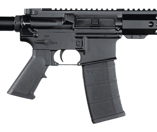 Andro Corp Industries 5568CBMPS ACI-15 CQB 5.56 NATO 30+1 8″ Black Nitride Threaded Barrel, Black Anodized Aluminum Receiver w/Picatinny Rail, M-LOK Handguard, Black Polymer SBA3 Pistol Brace, A2 Grip