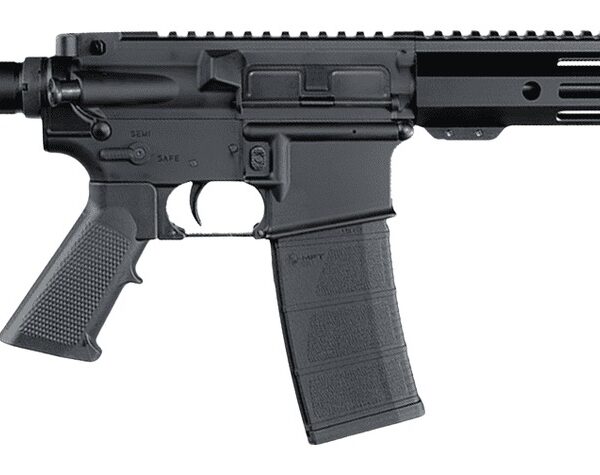 Andro Corp Industries 556103HBMPS ACI-15 Halo 5.56 NATO 30+1 10.30″ Black Nitride Threaded Barrel, Black Anodized Aluminum Receiver w/Picatinny Rail, Black Polymer SBA3 Pistol Brace, A2 Grip, Ambidext