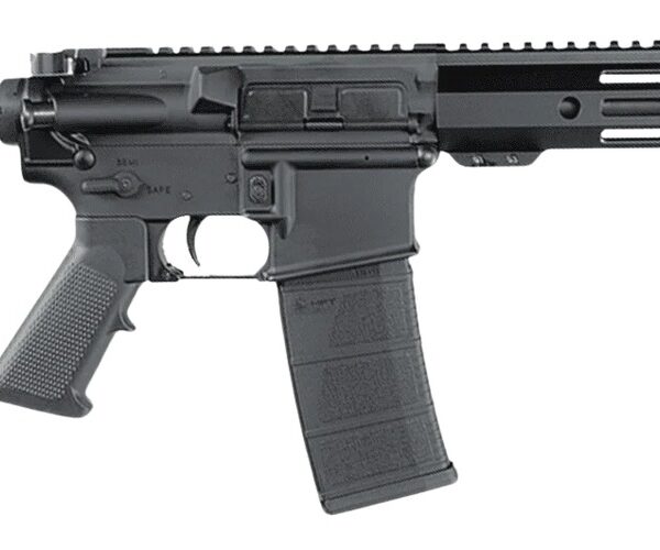 Andro Corp Industries 30010HBMPS ACI-15 Halo 300 Blackout 30+1 10″ Black Nitride Threaded Barrel, Black Anodized Aluminum Receiver w/Picatinny Rail, M-LOK Handguard, Black Polymer SBA3 Pistol Brace, A