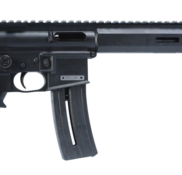 Mountain Bill Gun Lab MBGL-GOAT15-ATOM-1-HC Goat-15 Atom 22 LR 10+1 7.80″ Black Oxide Threaded Barrel, Black Polymer Receiver w/Picatinny Rail, M-LOK Handguard, Black Polymer Grip