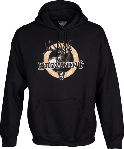 BROWNING HOODIE VINTAGE EMBLEM - ELK BLACK XXLARGE - Image 2