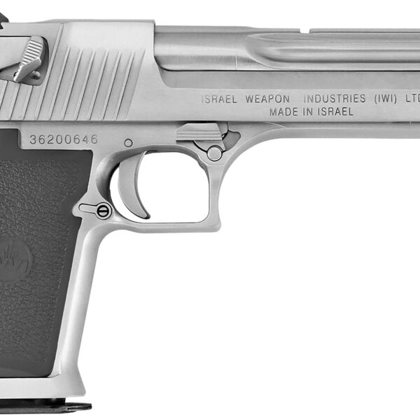 Magnum Research DE44CABC Desert Eagle Mark XIX *CA Compliant 44 Rem Mag 6″ 8+1 Brushed Chrome Carbon Steel Frame & Cylinder Black Polymer Grip