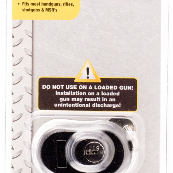 Bulldog BD8001 Trigger Lock Open With Key Black Metal Firearm Fit- Handgun/Rifle/Shotgun
