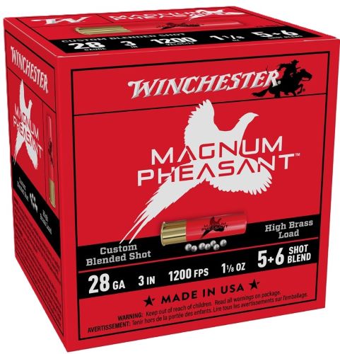 WINCHESTER MAGNUM PHEASANT – 28GA 2.75″ 1-1/8OZ 5&6 25RD