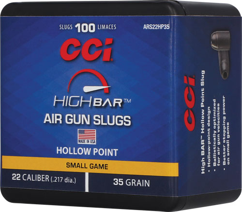 CCI HIGH BAR AIR PELLETS 22 – 35GR HP 100RD BOX 5BX/CS