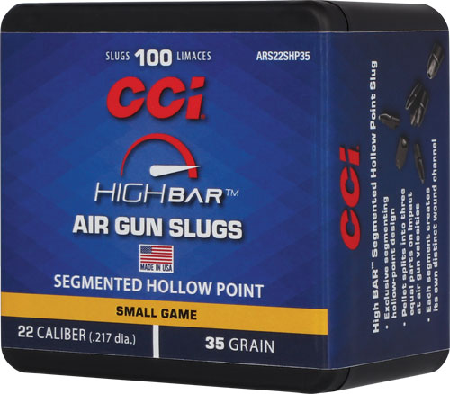 CCI HIGH BAR AIR PELLETS 22 – 35GR HP 100RD BOX 5BX/CS