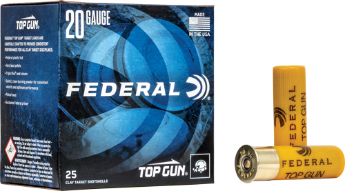 FEDERAL TOP GUN 20GA 7/8OZ #8 – 1210FPS 250RD CASE LOT