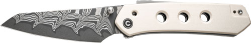 CIVIVI KNIFE VISION FG 3″ – IVORY DAMASCUS BLADE CLAM PACK