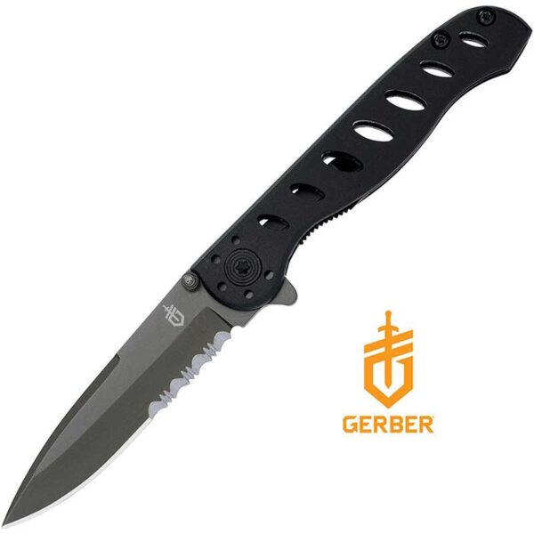 EVO Jr 2.75 inch Serrated Titanium Nitrade Edge with Black Handle