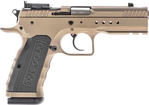 TANFOGLIO HEXAGON TACTICAL – 10MM 4.45″ 15RD STEEL/ALUM GRP