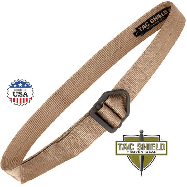 Tactical Riggers Belt 1.75 inch Double Wall Tan Large fits waist 38 to 42 inches