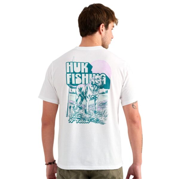 Huk Bait ‘N Fetch Short Sleeve Tee White S