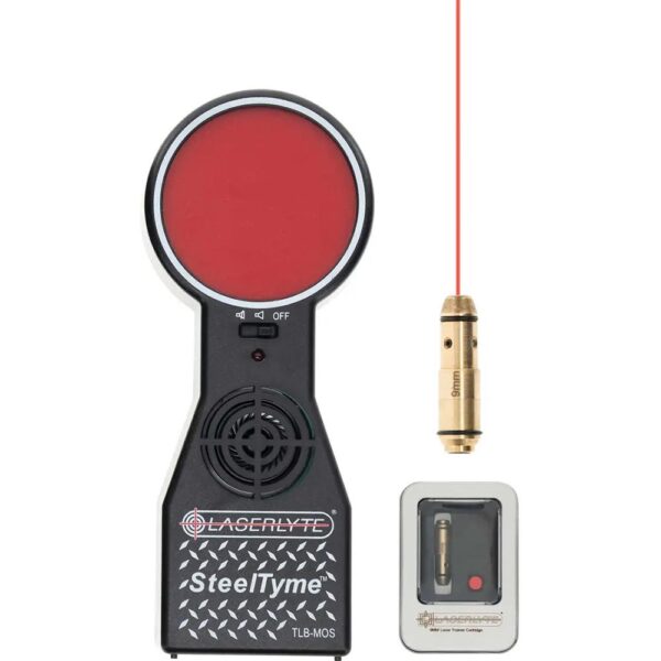 Laserlyte Laser Cartridge Trainer and Bore Sight and SteelTyme Target 9×19