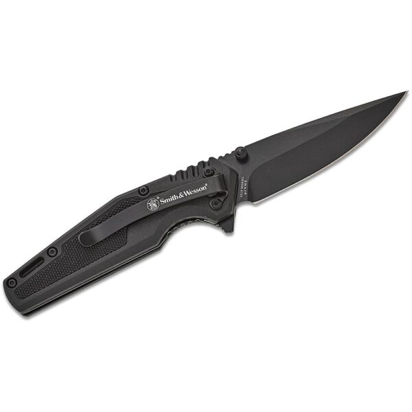 Smith & Wesson SWAT Assisted Folding Knife 3″ Drop Point Blade Black Box