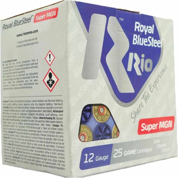 Rio Royal BlueSteel 12 ga 3 1/2″ MAX 1 3/8 oz #3 1550 fps 25/ct
