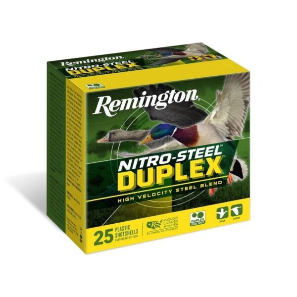 Remington Nitro-Steel Duplex Shotshells 20ga 3″ 1oz 1425 fps #2 25/ct