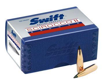 Swift Scirocco II Bullets .30 cal .308″ 180 gr BTS 100/ct