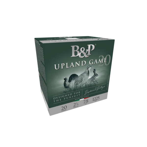 B&P Upland Game Shotshells 20ga 2-3/4” 7/8oz 1225 fps #6 25/ct