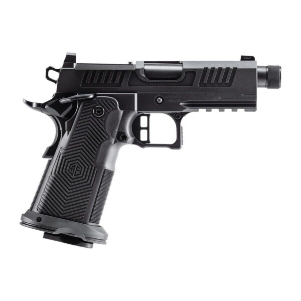 Alpha Foxtrot AF1911-Romulus Handgun 9mm Luger 17rd (1) & 20rd (1) Magazine 3.5″Threaded Barrel Black MOS Cut