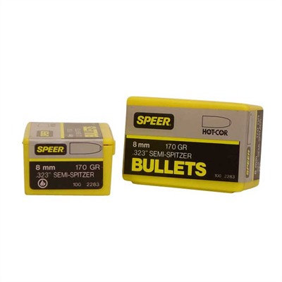 8MM (0.323”) 170GR SEMI-SPITZER 100/BOX