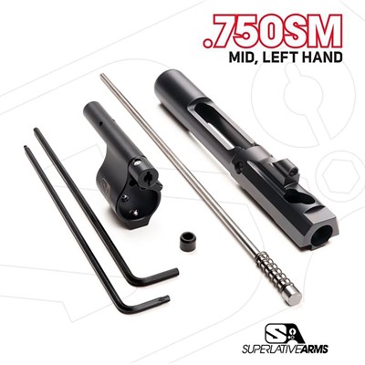 AR-15 ADJ PISTON SYSTEM W/SOLID .750” GAS BLOCK MIDLENGTH LH
